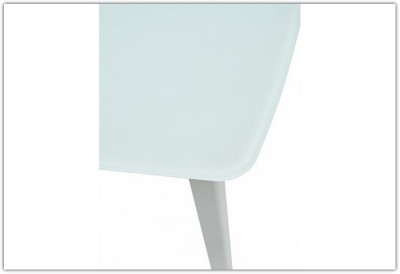 Стол ELIOT 120 FROSTED SUPER WHITE белое матовое стекло/ белый каркас
