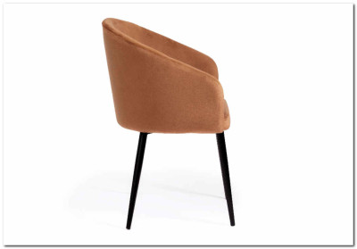 Кресло LA FONTAIN (mod. 004) коричневый (HLR11)/черный