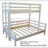 Двухъярусная кровать Орлёнок c нижним спальным местом 120/140 из сосны 