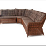 Бергамо модульный диван из ротанга