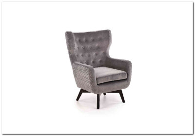 Кресло Halmar MARVEL (серый/черный)