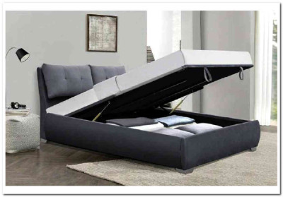 Кровать Halmar BRIDGET (серый) 160/200