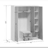 Купить Шкаф Koen SZF3D2S ясень снежный BRW с доставкой по России по цене производителя можно в магазине Другая мебель в Алексеевке