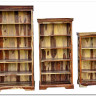 Шкафы для книг ( набор 3 шт.) Бомбей - 0761A палисандр, натуральный (natural)