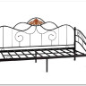 Купить Кровать Federica (mod. AT-881) 90*200 см (Day bed), красный дуб/черный с доставкой по России по цене производителя можно в магазине Другая мебель в Алексеевке