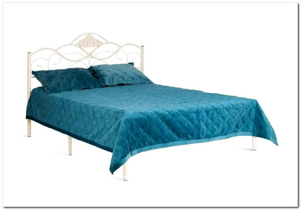 Купить Кровать Federica (mod. AT-881) 160*200 (Queen bed), Белый (butter white) с доставкой по России по цене производителя можно в магазине Другая мебель в Алексеевке