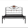 Купить Кровать Federica (mod. AT-881) 160*200 (Queen bed), красный дуб/черный с доставкой по России по цене производителя можно в магазине Другая мебель в Алексеевке