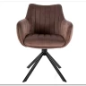 Стул кухонный Signal AZALIA Velvet Bluvel 38 поворотный (капучино/черный)