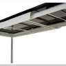 Стол CREMONA 140 HIGH GLOSS STATUARIO Белый мрамор глянцевый керамика/ белый каркас