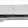 Стол CREMONA 140 HIGH GLOSS STATUARIO Белый мрамор глянцевый керамика/ белый каркас