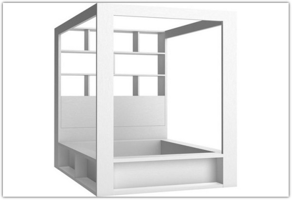 Купить Кровать со шкафом библиотечным и балдахином с основанием 160x200 4You by VOX с доставкой по России по цене производителя можно в магазине Другая мебель в Алексеевке