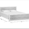 Купить Кровать Koen LOZ140x200 ясень снежный BRW с доставкой по России по цене производителя можно в магазине Другая мебель в Алексеевке