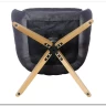 Стул кухонный Signal AZALIA D Velvet Bluvel 14 поворотный (серый/дуб)
