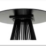 Стол TERNI 120 MATT BLACK MARBLE SOLID CERAMIC Черный мрамор матовый, керамика/Черный каркас