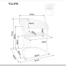 Стул кухонный Signal Tulipe Velvet Bluvel 28 (бежевый/золотой)