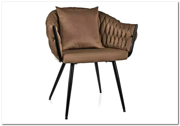 Стул кухонный Signal NUVO Velvet Bluvel 40 (темно-бежевый/черный мат) Стул кухонный Signal NUVO Velvet Bluvel 40 (темно-бежевый/черный мат)