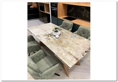 Стол МАНХЭТТЕН 200 PANDORA, керамика / Дуб Галифакс