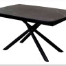 Стол RIVOLI 140 MATT BLACK MARBLE SOLID CERAMIC / BLACK