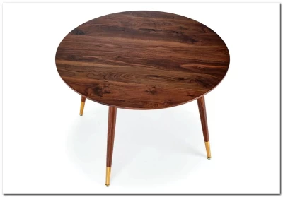 Стол обеденный Halmar DOMENICO 110 (орех/золотой)