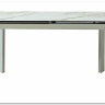 Стол CREMONA 160 KL-188 Контрастный мрамор / белый каркас 