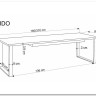 Стол обеденный Halmar CANDIDO 160 раскладной (дуб вотан/черный)