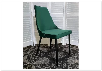 Стул NEPAL-P ЗЕЛЕНЫЙ 19 велюр/ черный каркас