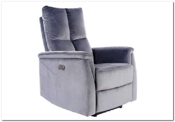 Кресло Signal NEPTUN VELVET BLUVEL 14 раскладное (серый)