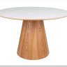 Стол обеденный Signal ANGEL Ceramic 120 (белый/дуб)