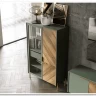 Шкаф Siena SZF3D дымчатый зеленый/дуб вотан BRW
