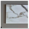 Стол АДАЖИО 115 КРУГЛЫЙ GILT WHITE, керамика / Латте каркас