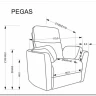 Кресло Halmar PEGAS (бежевый)