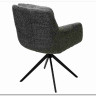 Стул MEADOW 360 град. поворот. Темно-серый XD841-16, букле / черный каркас, DISAUR