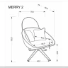 Кресло Halmar MERRY 2 (кремовый)