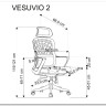 Кресло компьютерное HALMAR VESUVIO 2 бирюзовый/серый/белый