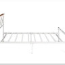 Купить Кровать Iris (mod.9311) дерево гевея/металл, 160*200 см (Queen bed), Белый (White) с доставкой по России по цене производителя можно в магазине Другая мебель в Алексеевке
