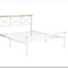 Купить Кровать Iris (mod.9311) дерево гевея/металл, 160*200 см (Queen bed), Белый (White) с доставкой по России по цене производителя можно в магазине Другая мебель в Алексеевке