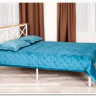 Купить Кровать Iris (mod.9311) дерево гевея/металл, 160*200 см (Queen bed), Белый (White) с доставкой по России по цене производителя можно в магазине Другая мебель в Алексеевке