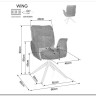 Стул кухонный Signal WING Brego 31 (светло-бежевый/черный)