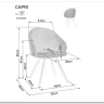 Стул кухонный Signal CAPRI Vardo 11 (серый/черный)