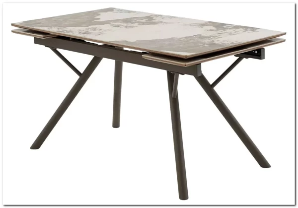 Стол ЛИБЕРТИ 180 цвет ПАНДОРА (Pandora), керамика / Латте каркас