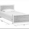 Купить Кровать Koen LOZ90x200 ясень снежный BRW с доставкой по России по цене производителя можно в магазине Другая мебель в Алексеевке
