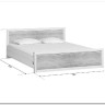 Купить Кровать Koen LOZ160x200 ясень снежный BRW с доставкой по России по цене производителя можно в магазине Другая мебель в Алексеевке