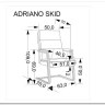 Кресло компьютерное Halmar ADRIANO SKID (черный)