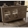 Шкаф-витрина Classic глиняный серый REG2W2D1S/170 BRW