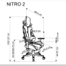 Кресло компьютерное Halmar NITRO 2 (красный/черный)