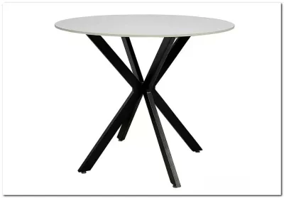 Стол обеденный Signal TALIA (эффект белого мрамора/черный)