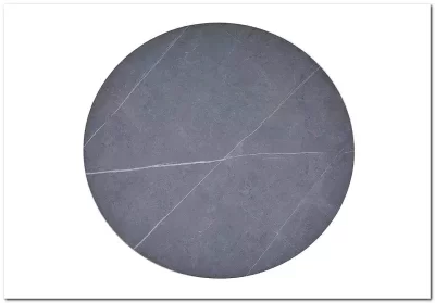 Стол обеденный Signal TALIA (эффект серого мрамора/черный)