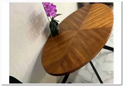 Стол обеденный Halmar LOCARNO (ореховый/черный)